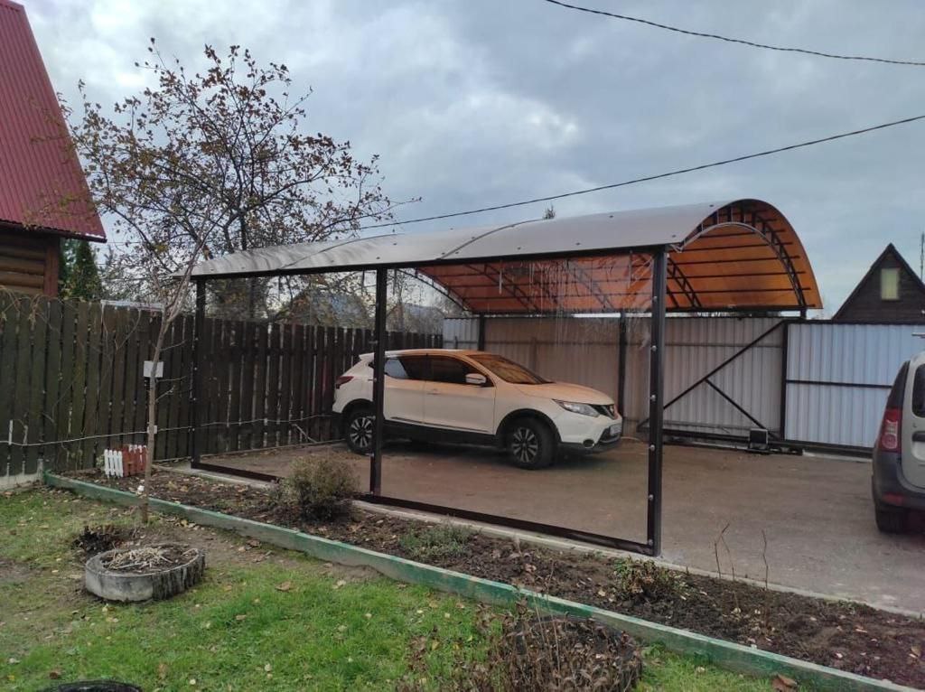 Прозрачные шторы ПВХ для навеса под автомобиль в Волоколамске